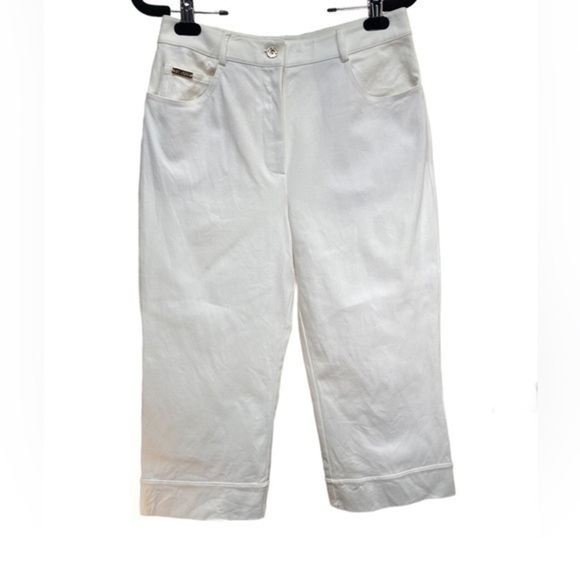 ST. JOHN Sport White Capri Jeans - Picture 1 of 5
